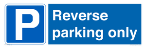 Reverse parking only